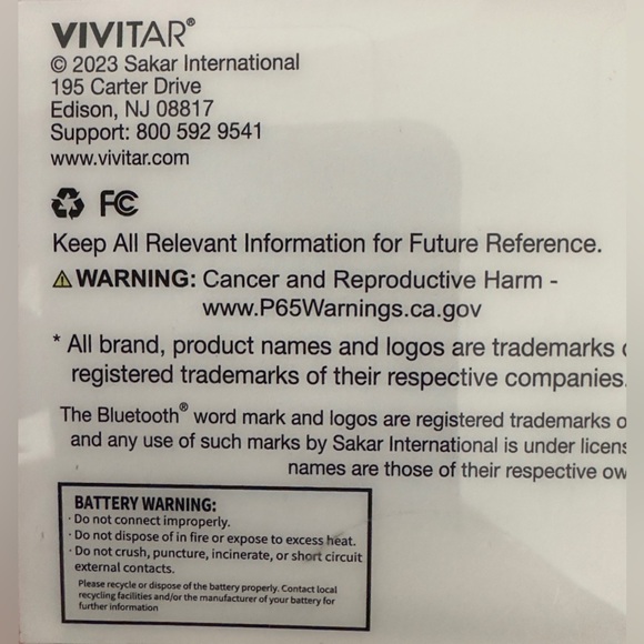 VIVITAR Bluetooth/Wireless/Waterproof IPX4/Rechargeable Speakers (Set of 2) NIB - Picture 4 of 5